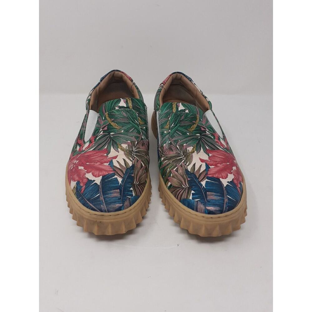 Salvatore Ferragamo Tropical Print Slip-On Sneakers